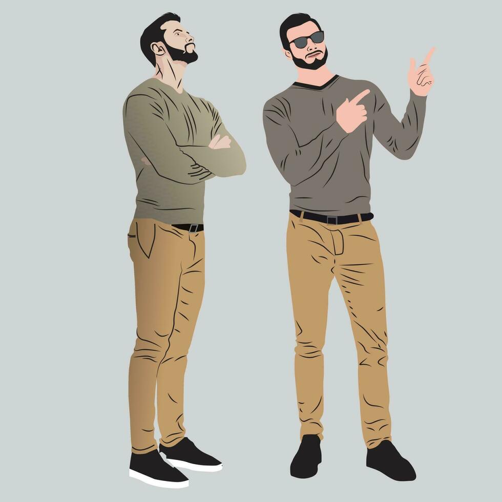 Businessman illustration of a person wearing sunglasses vector
