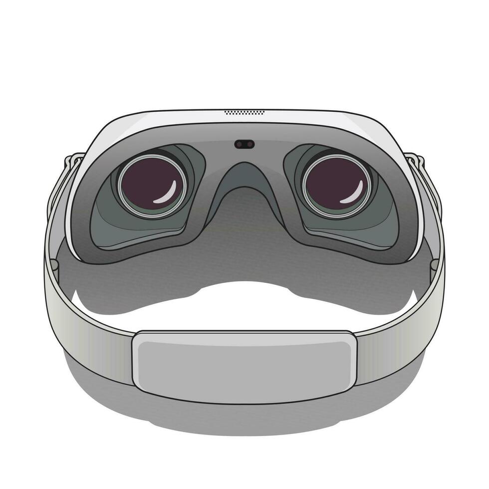 VR Virtual Reality Glasses Headset Device vector