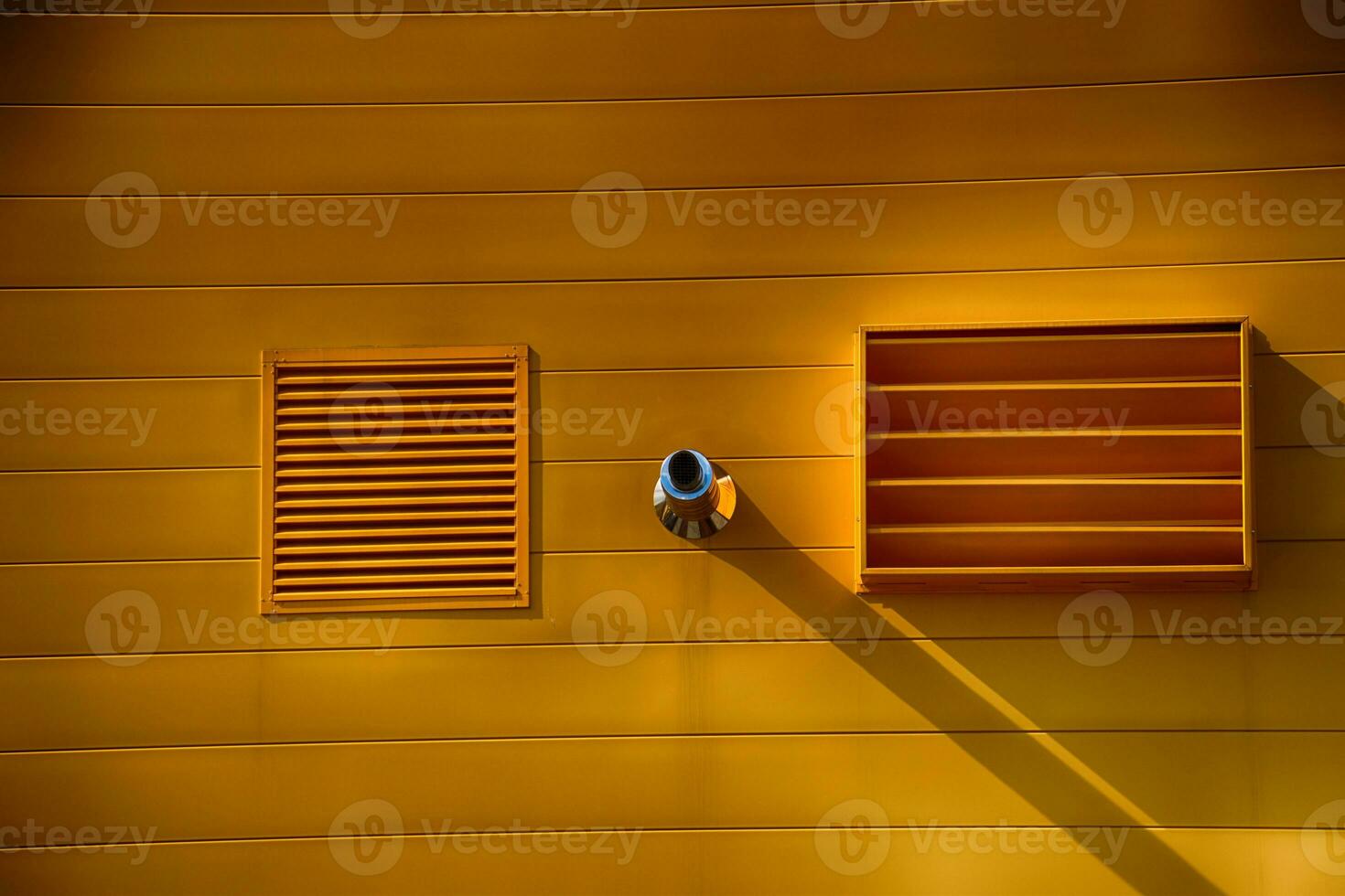 original industrial yellow metal background architecture building photo