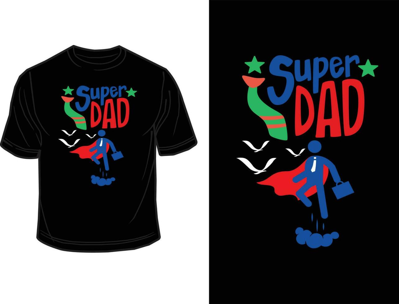 Vector Fathers Day T-Shirt Design Template