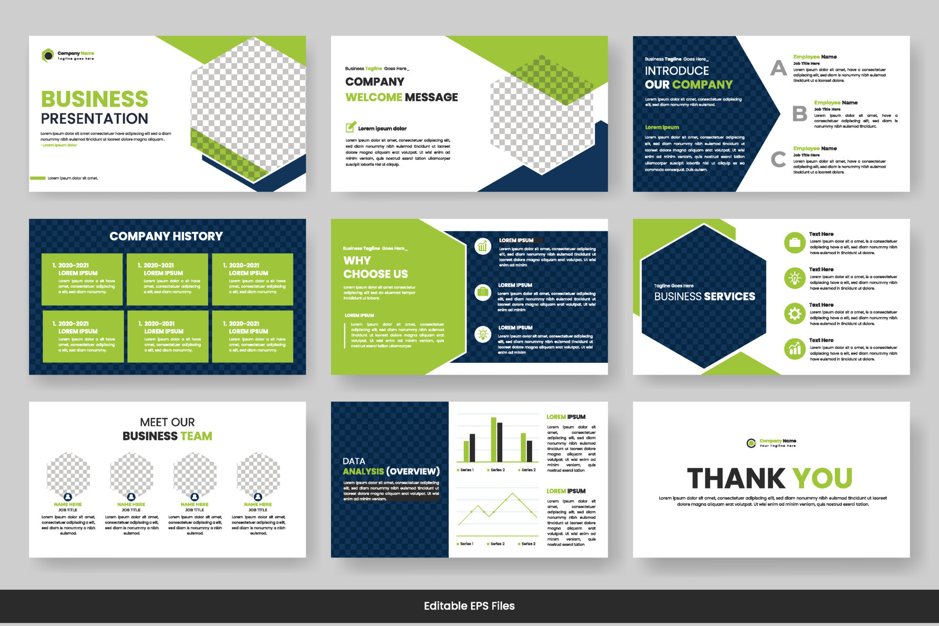 Business presentation slides template design minimalist project ...