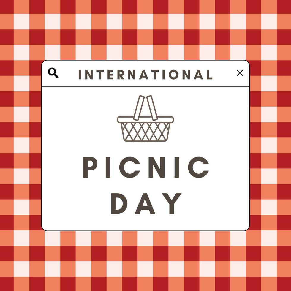 a poster for International Picnic Day 24310068 Vector Art at Vecteezy