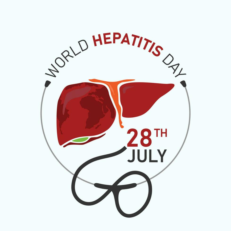 World Hepatitis Day creative design for social media vector