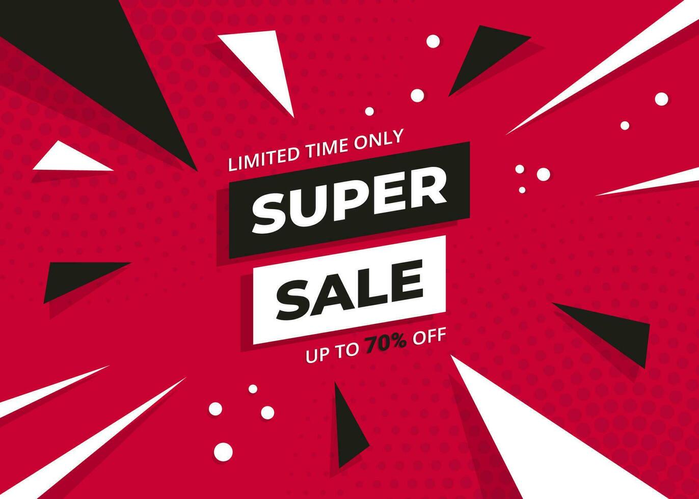 Super sale banner. vector