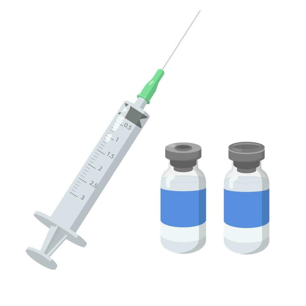 syringe for treatment vector