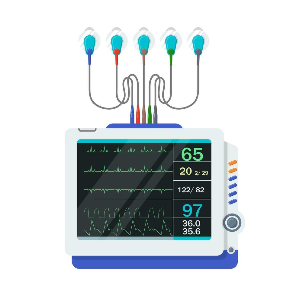 heart rate meter vector