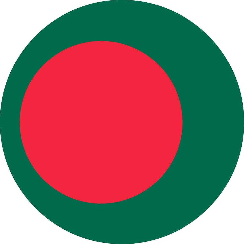 redondo bangladeshi bandera de Bangladesh vector