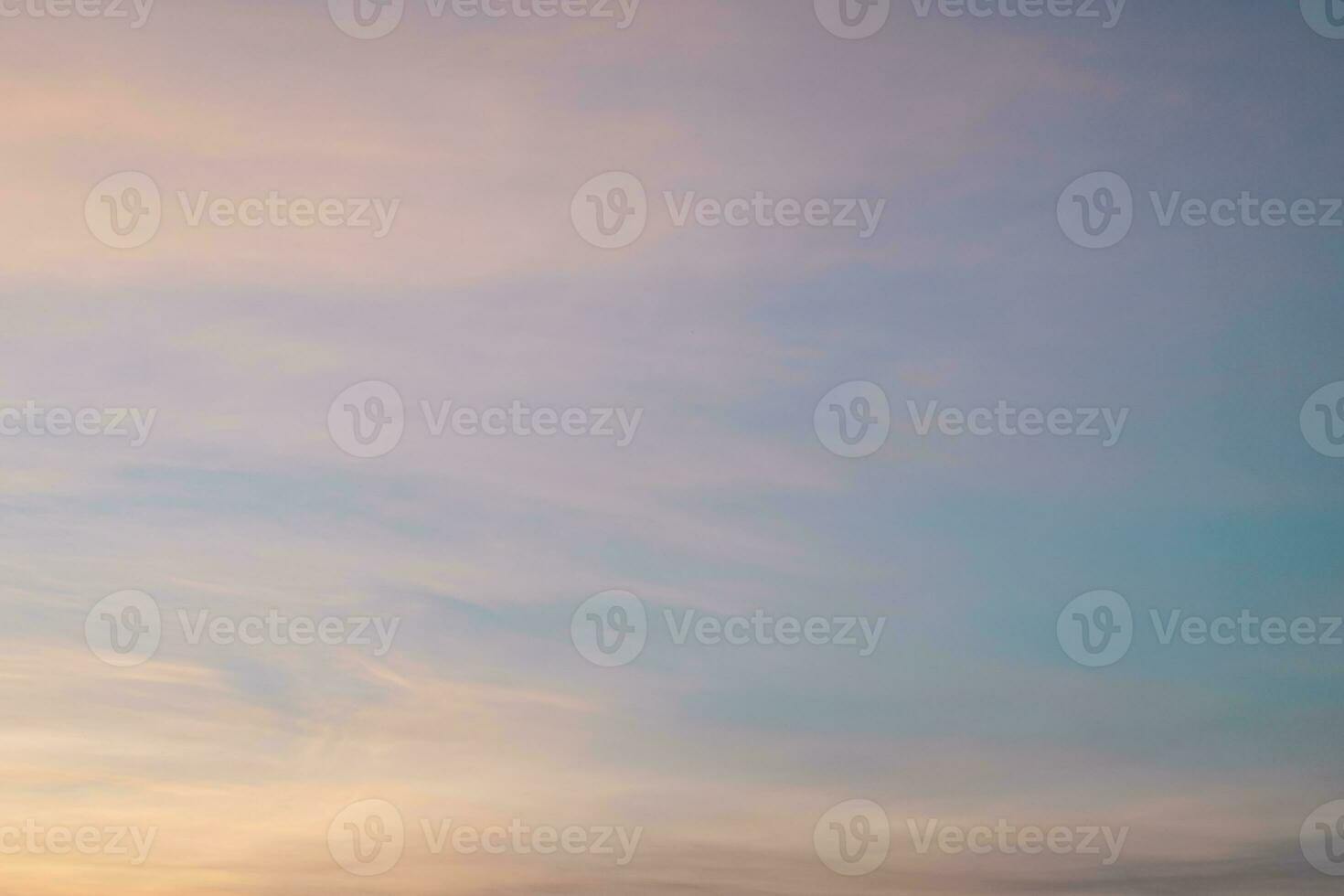 Twilight sky. Natural sunset or sunrise sky in orange, nature background. photo