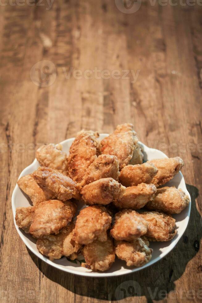 Fried chicken wings photo