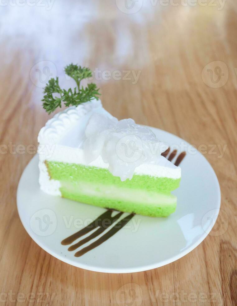 pastel tarta Coco pandan foto