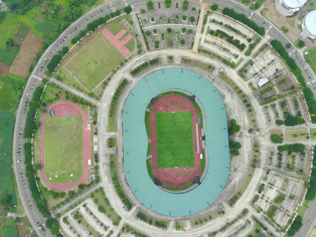 Bogor, Indonesia - 2022. Pakansari Stadium, Bogor-Indonesia. photo