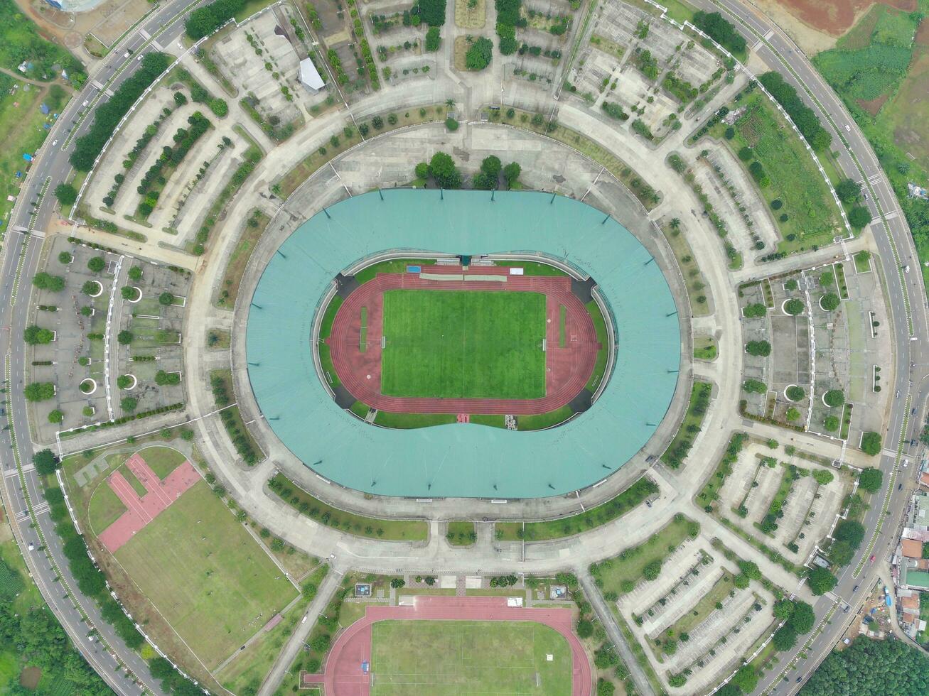 Bogor, Indonesia - 2022. Pakansari Stadium, Bogor-Indonesia. photo