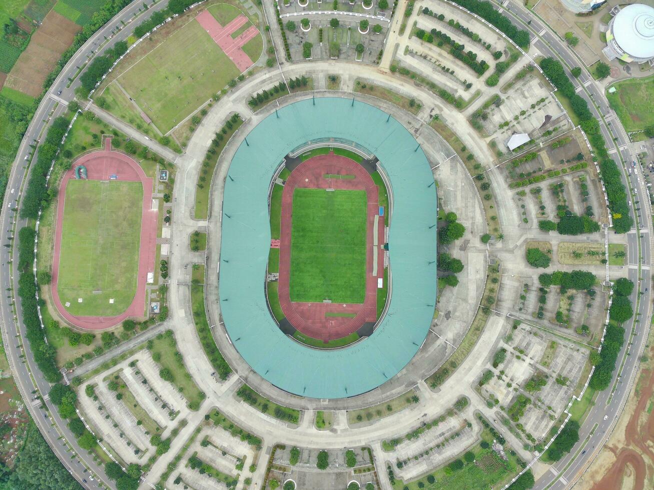 Bogor, Indonesia - 2022. Pakansari Stadium, Bogor-Indonesia. photo