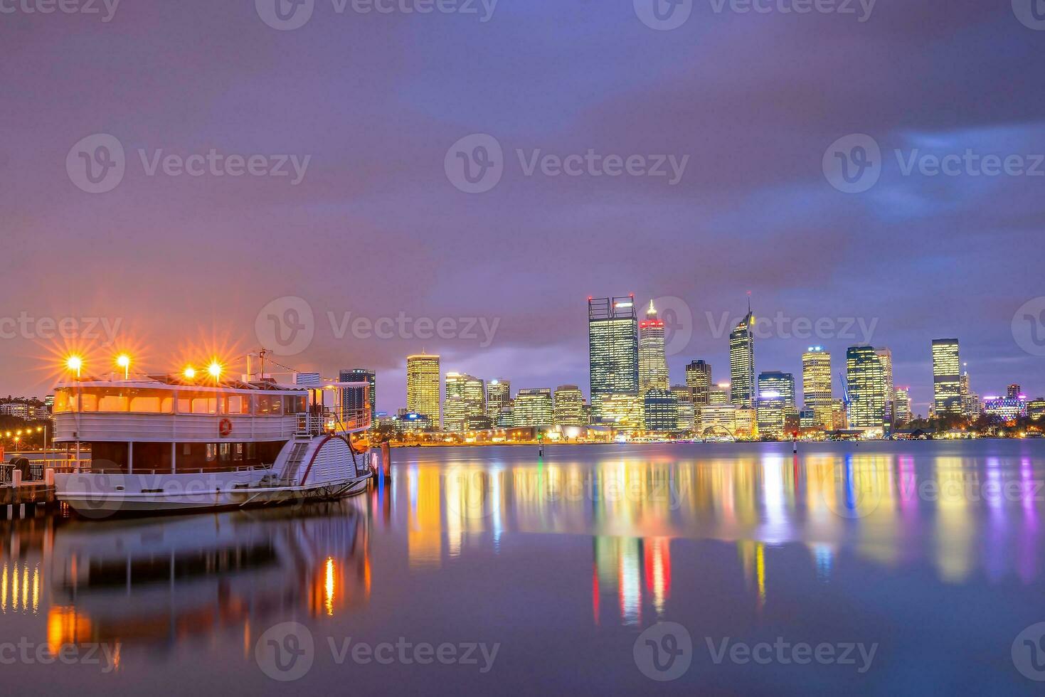 Perth downtown city skyline cityscape of Australia photo