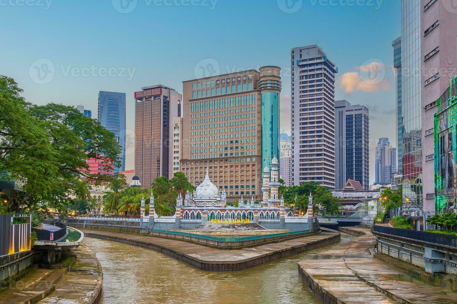 Downtown Kuala Lumpur city skyline, cityscape of Malaysia photo