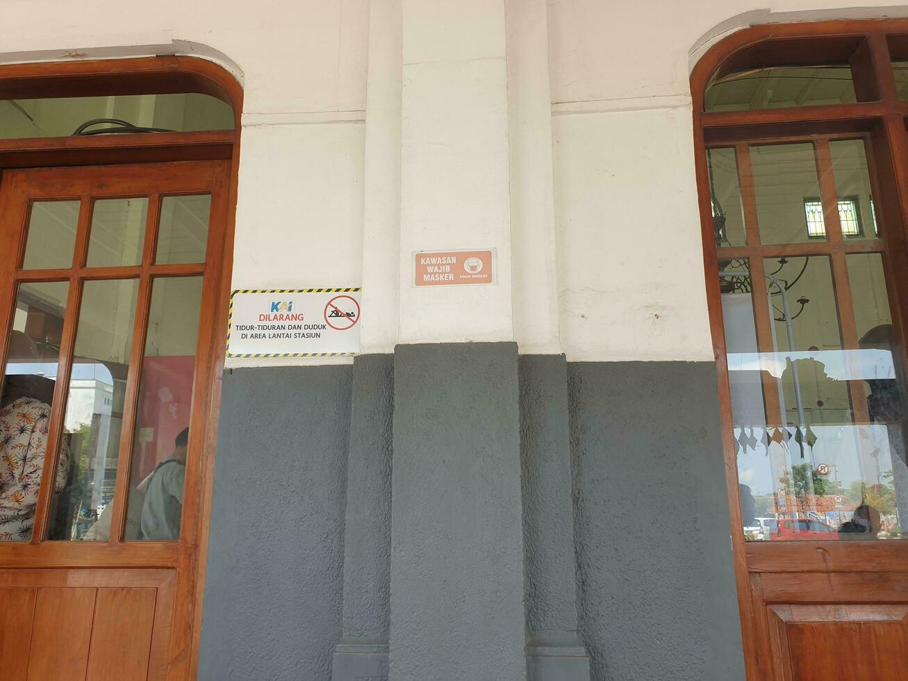 Tegal, May 2023. A photo portrait of the Tegal railway station building.