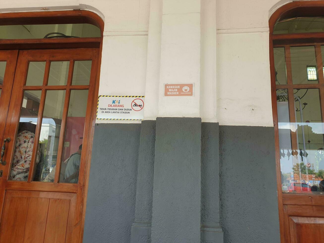 Tegal, May 2023. A photo portrait of the Tegal railway station building.