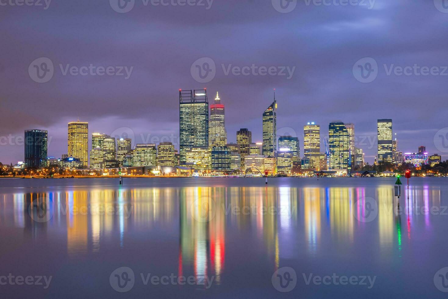 Perth céntrico ciudad horizonte paisaje urbano de Australia foto