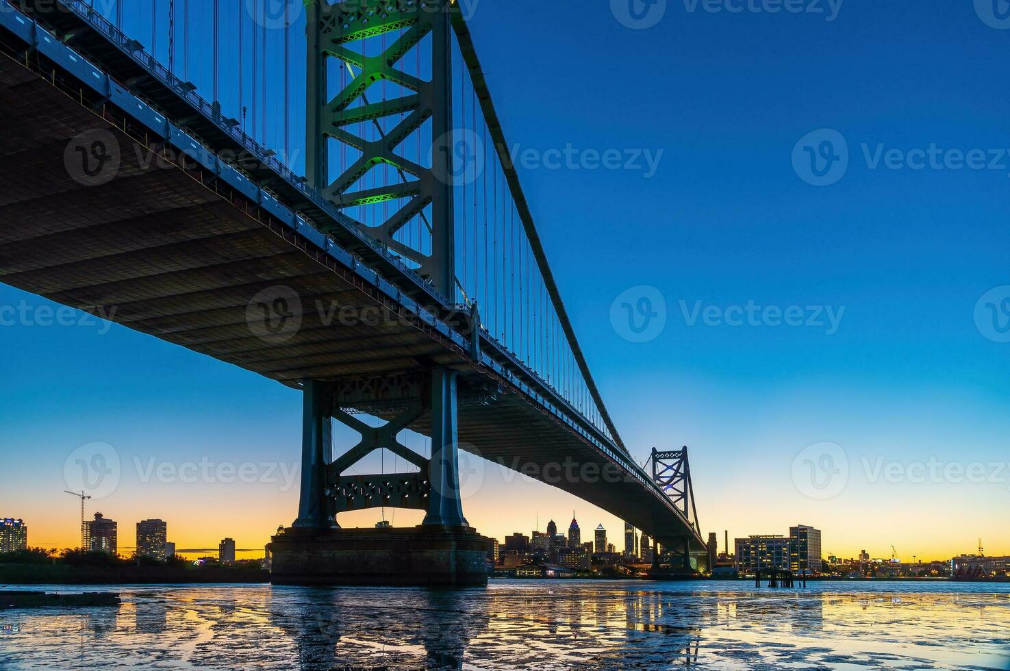 Philadelphia downtown city skyline, cityscape of  Pennsylvania photo