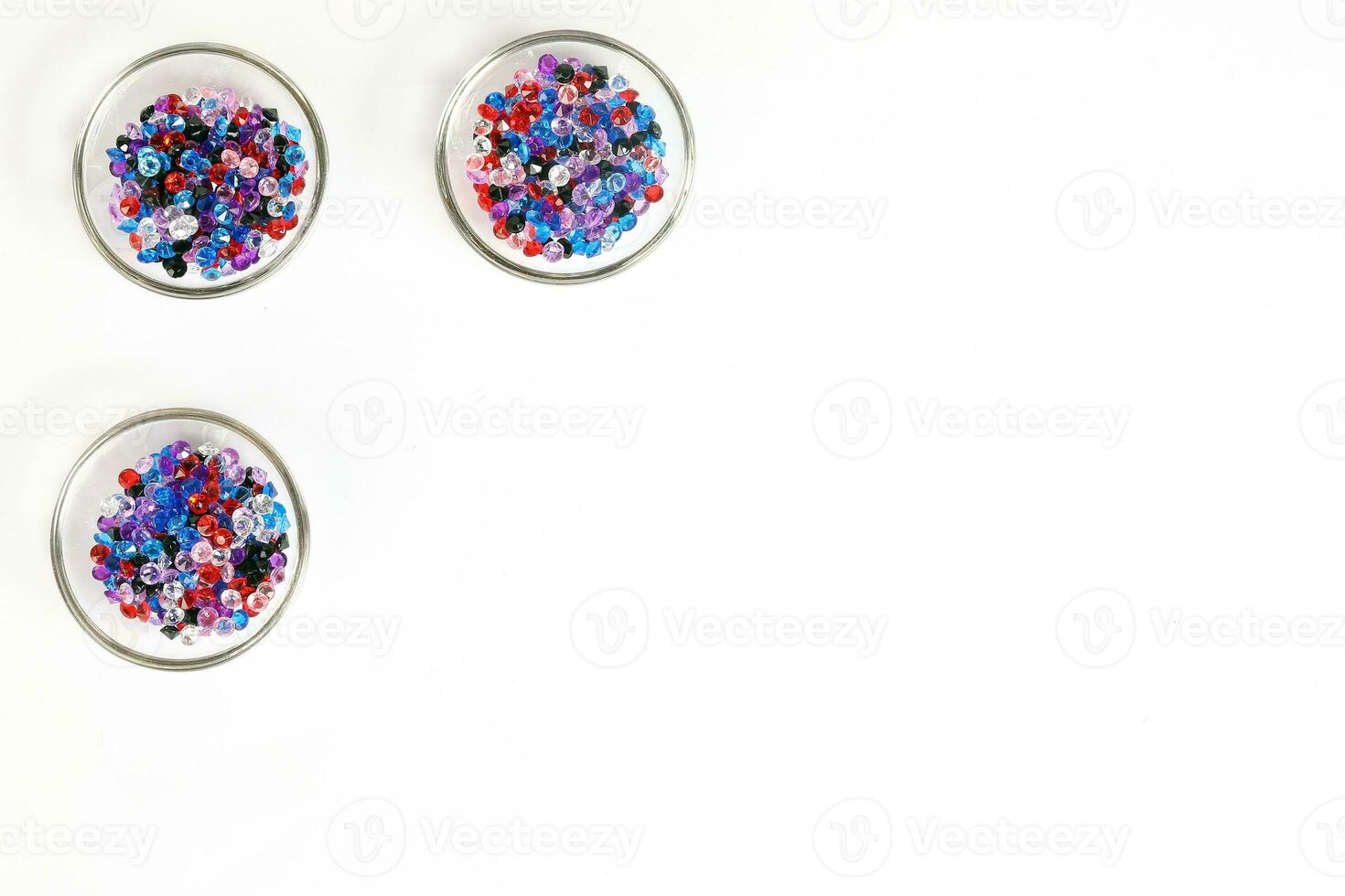 Colourful crystal gem stone photo