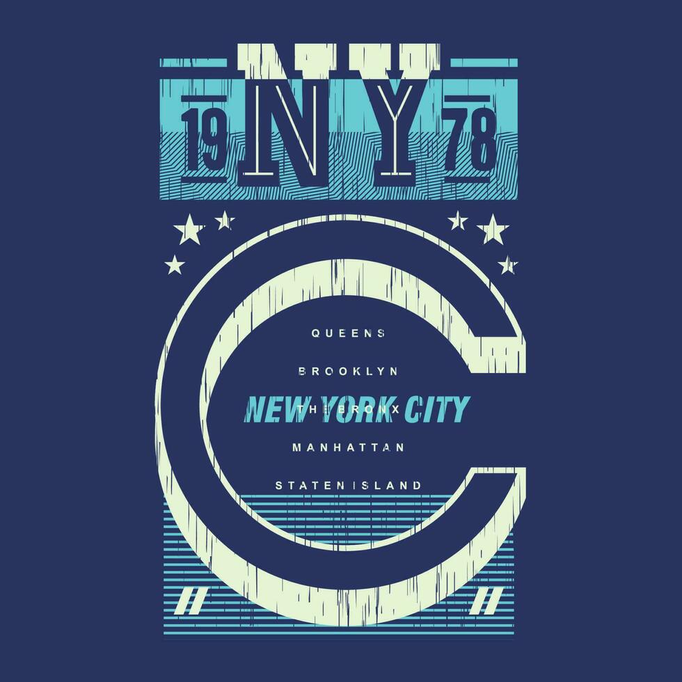 nuevo York ciudad gráfico moda, tipografía vector, para t camisa imprimir, casual estilo vector