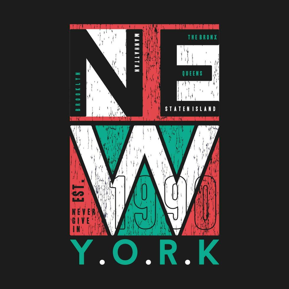 new york city graphic, typography t shirt, vector design illustration, good for casual style