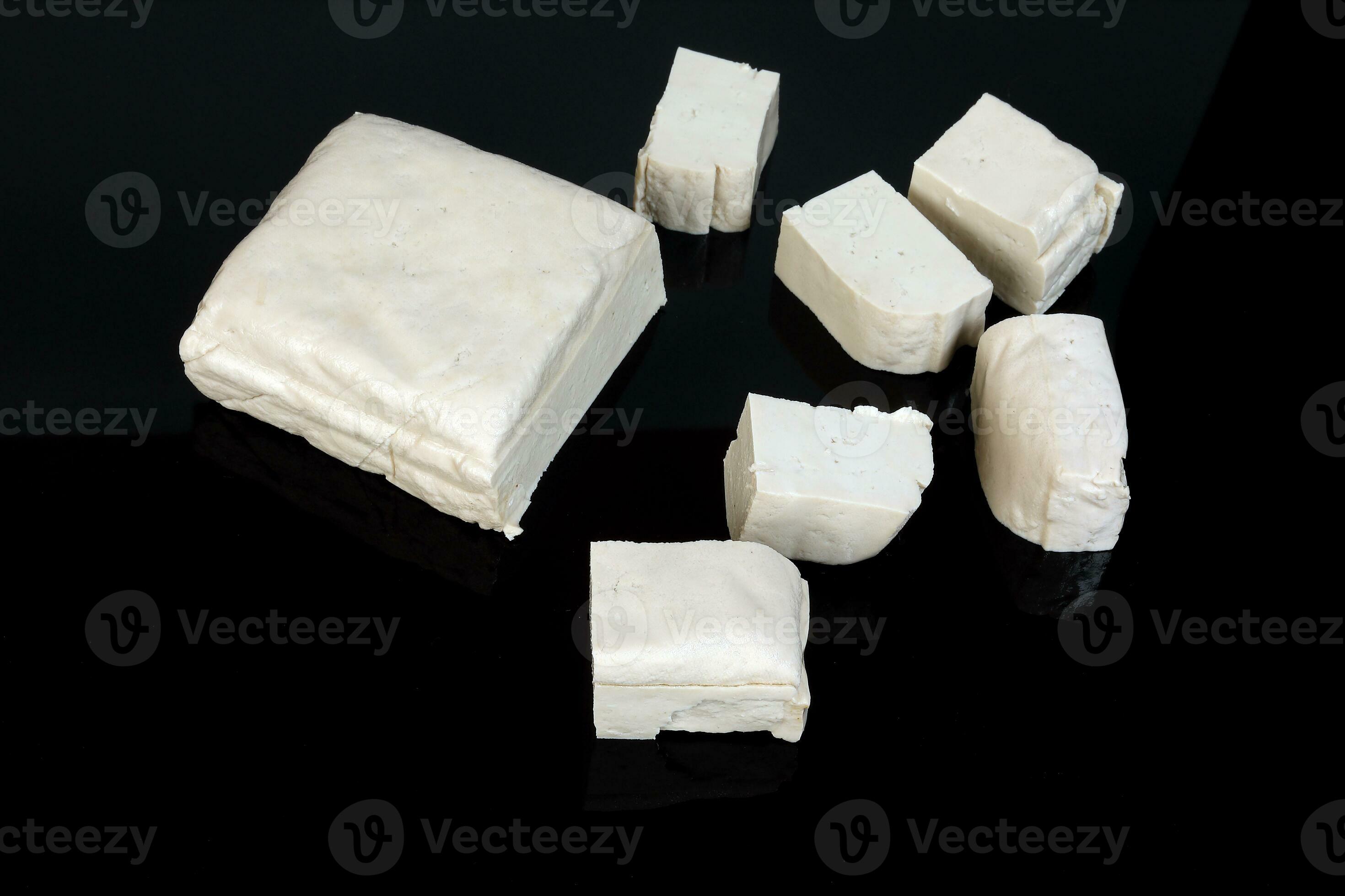 Bean curd tofu block soft healthy fresh white vegetable soya protein