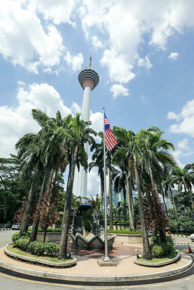 KUALA LUMPUR, MALAYSIA- MARCH 28, 2018 KL Tower standing 421 meters including its antenna was completed in March 01, 1995 as a communication tower. photo