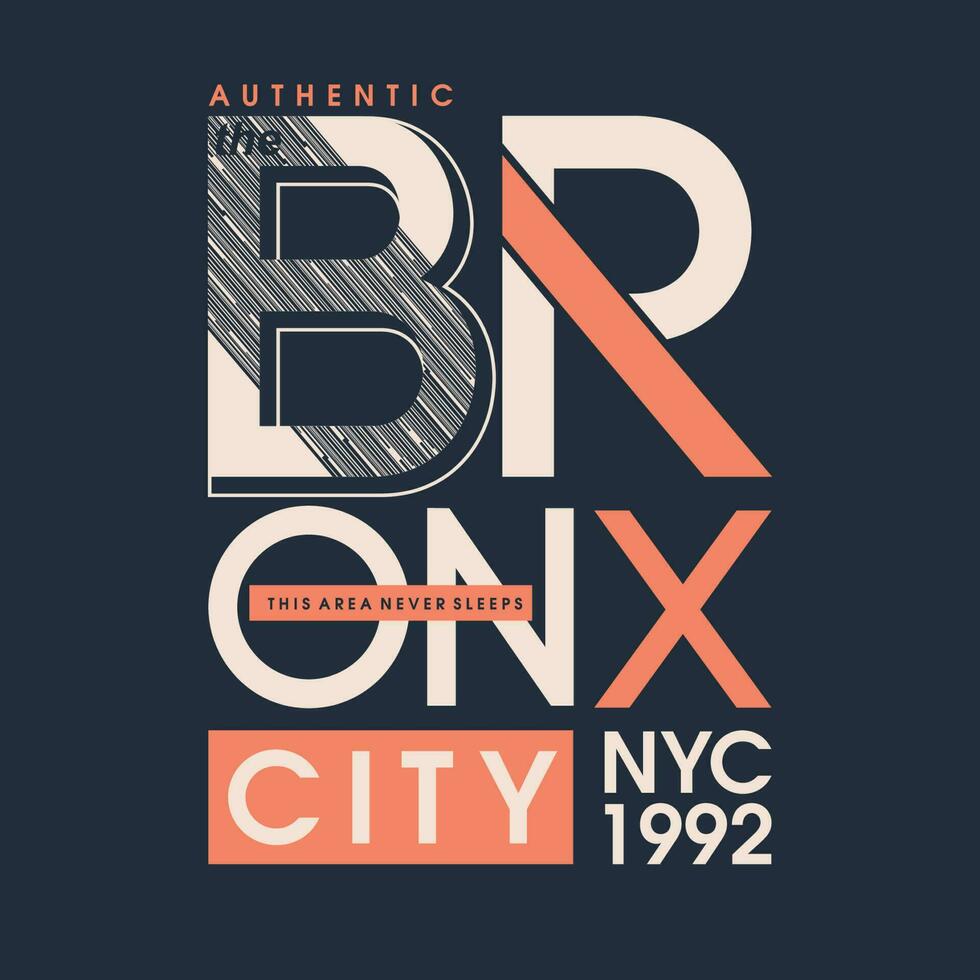 the bronx new york lettering typography vector, abstract graphic, illustration, for print t shirt vector