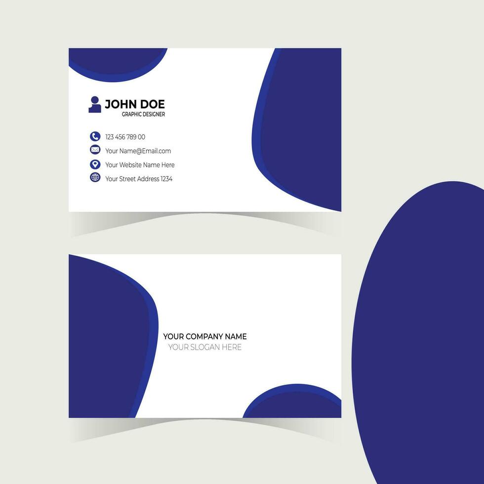 business card design template new vector