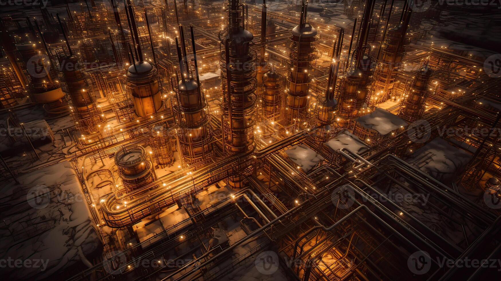 Aerial top view oil and gas refinery background, Business petrochemical industrial, Refinery oil and gas factory power and fuel energy, Ecosystem and healthy environment concepts. . photo