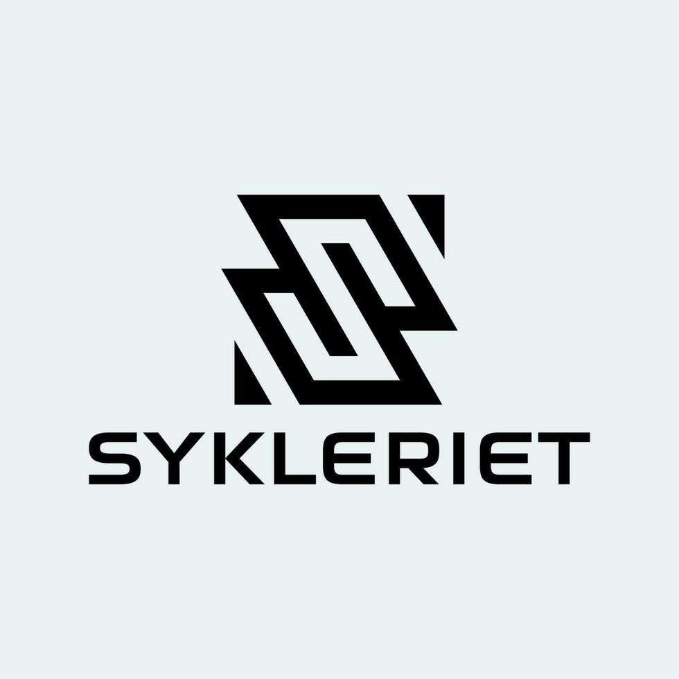 Letter S Simple Modern Logo vector