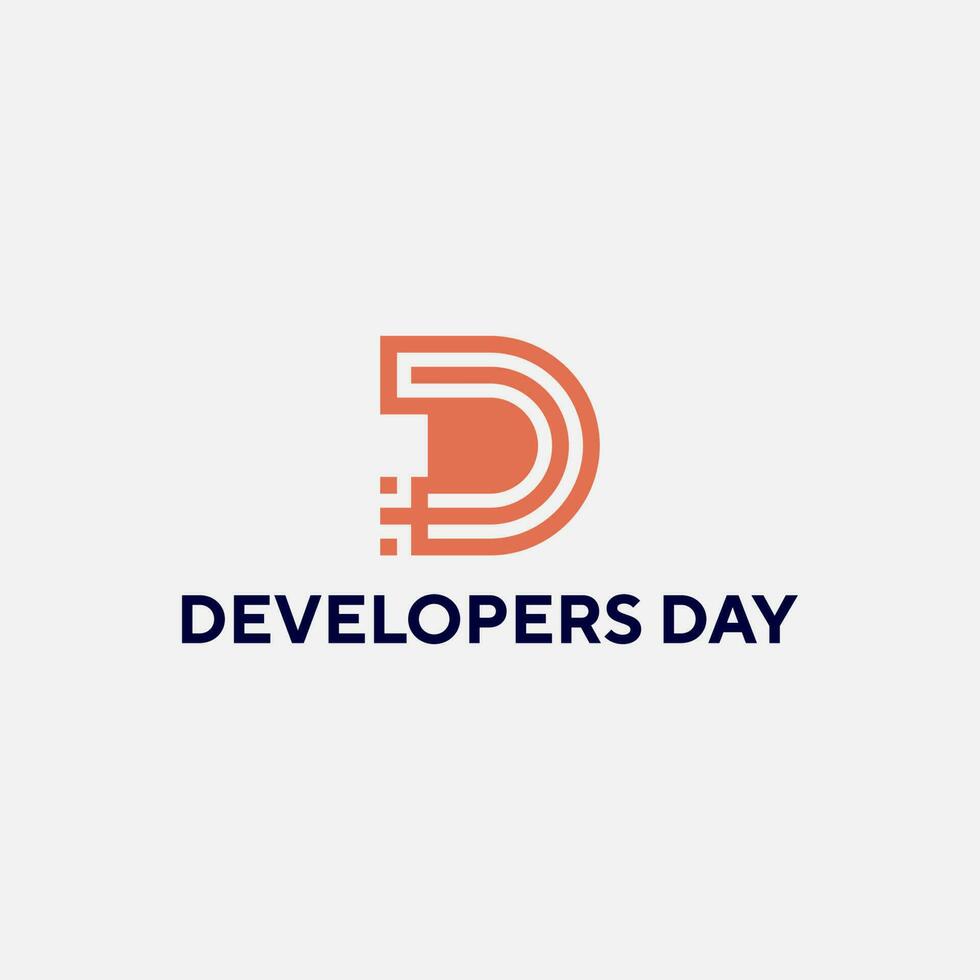 Letter DD Simple modern Logo vector