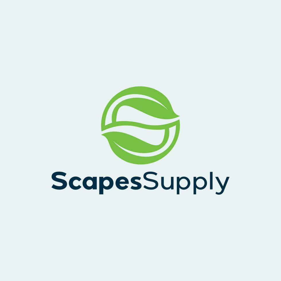 Letter S Simple Modern Logo vector