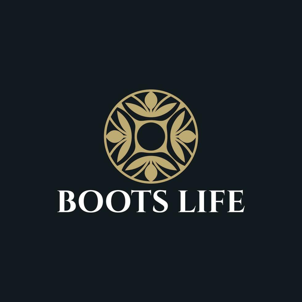 Boots Life Nature Simple Logo vector