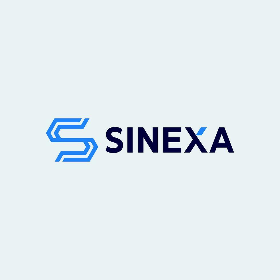 Letter S Simple Modern Logo vector