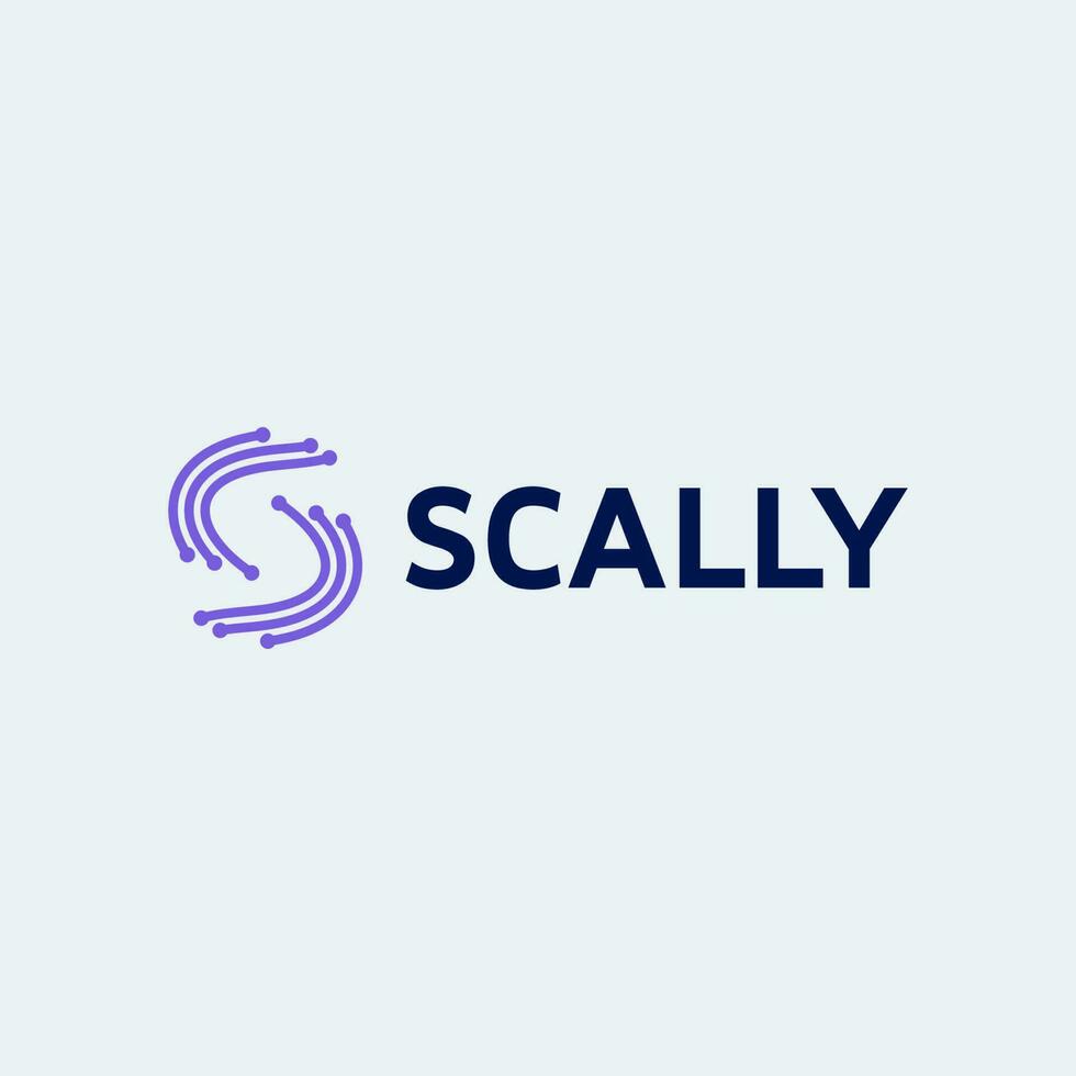 Letter S Simple Modern Logo vector