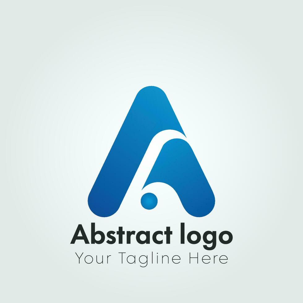 Abstract letter A logo design concept template.A Letter Logo. a logo template vector