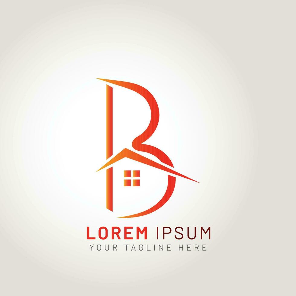 B Letter Logo. Letter B Real Estate logo 24316203 Vector Art at Vecteezy