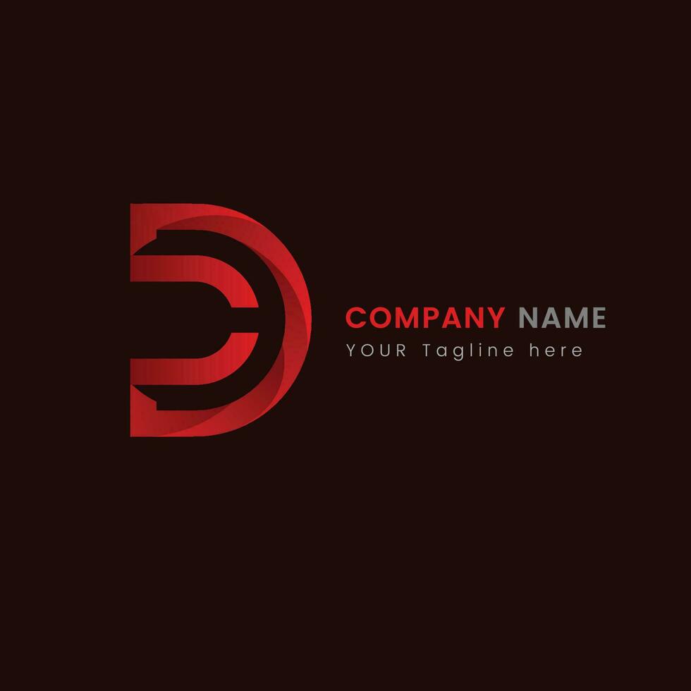Letter D Logo. D Letter Logo design. vector