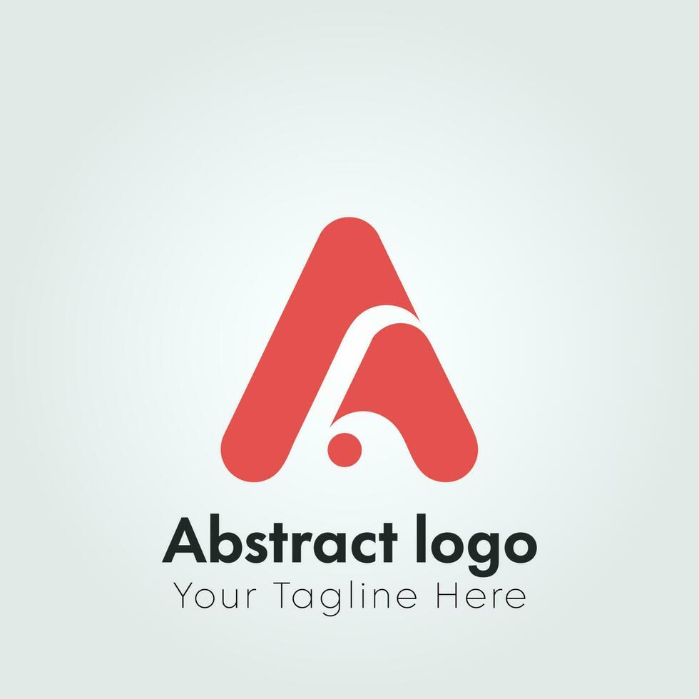 Abstract letter A logo design concept template.A Letter Logo. a logo template vector