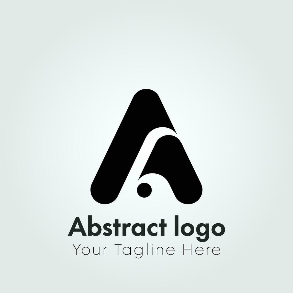 Abstract letter A logo design concept template.A Letter Logo. a logo template vector