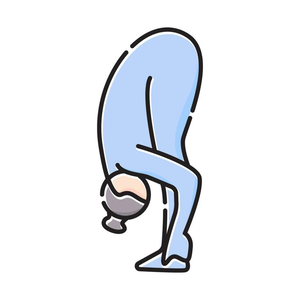 yoga pose icon, yoga icon symbol illustration design. vector