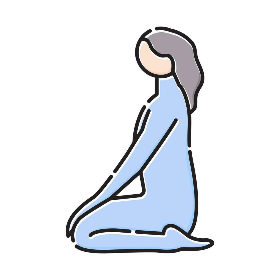 yoga pose icon for template, yoga icon sign symbol illustration design. vector