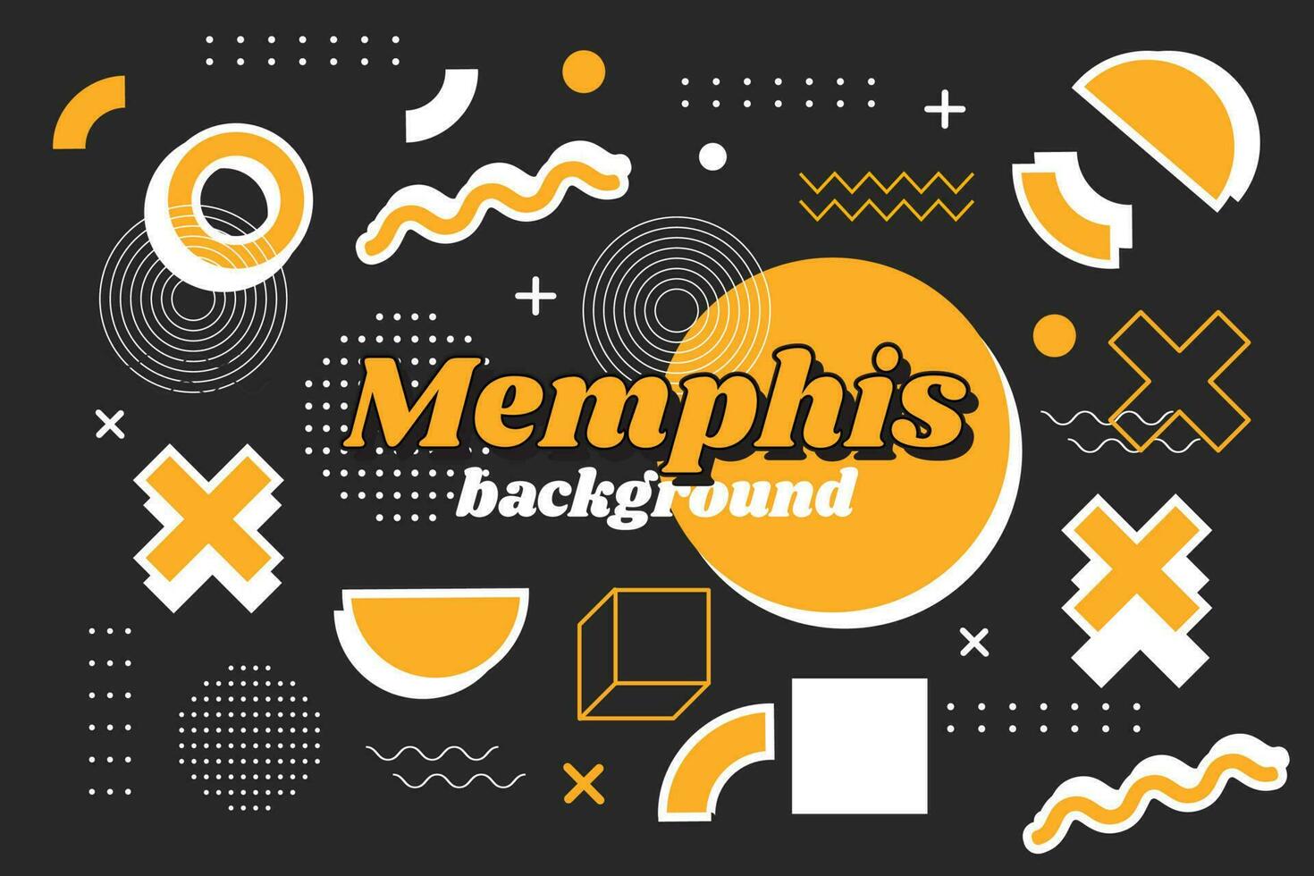 fondo geométrico de memphis vector