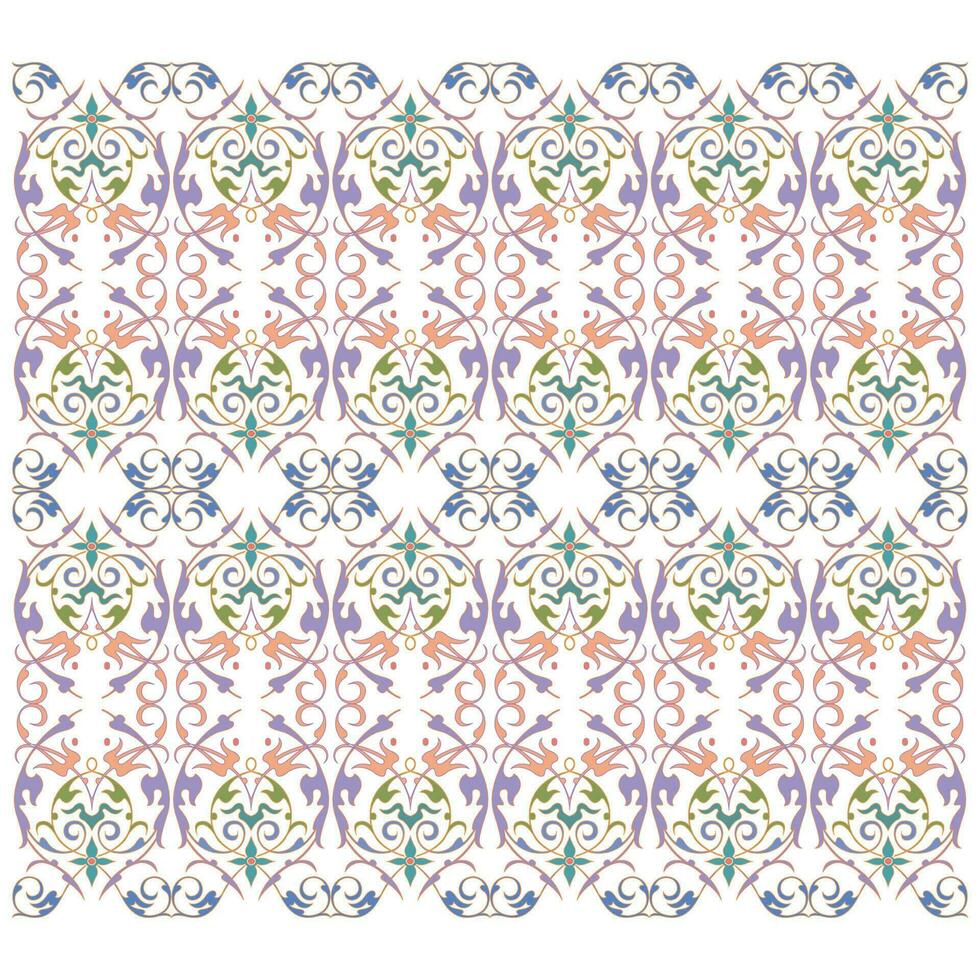 colorful background with classic ornamental pattern vector