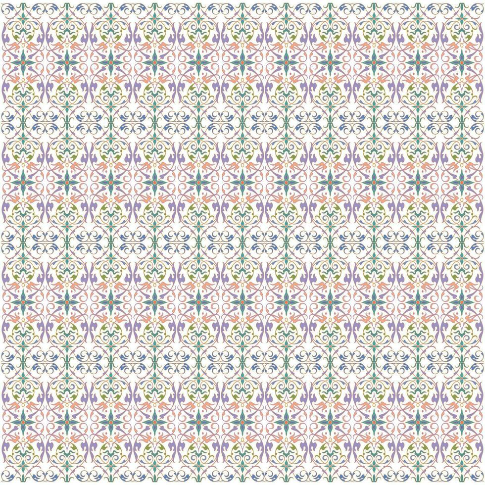 colorful background with classic ornamental pattern vector