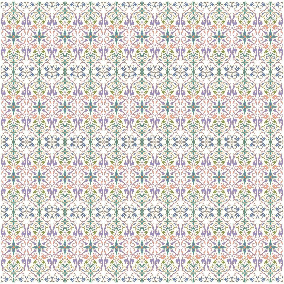 colorful background with classic ornamental pattern vector