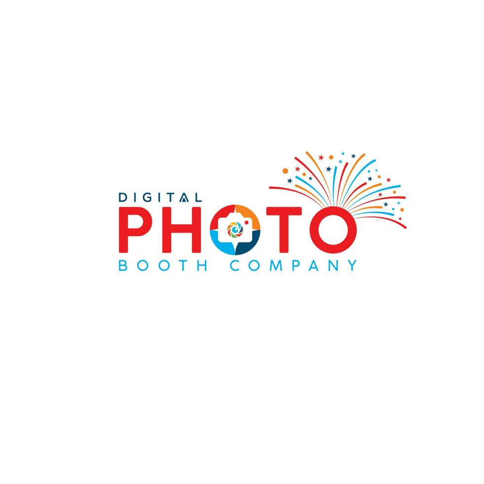 Wedding Photography Logo Vector Illustration Colorful Design