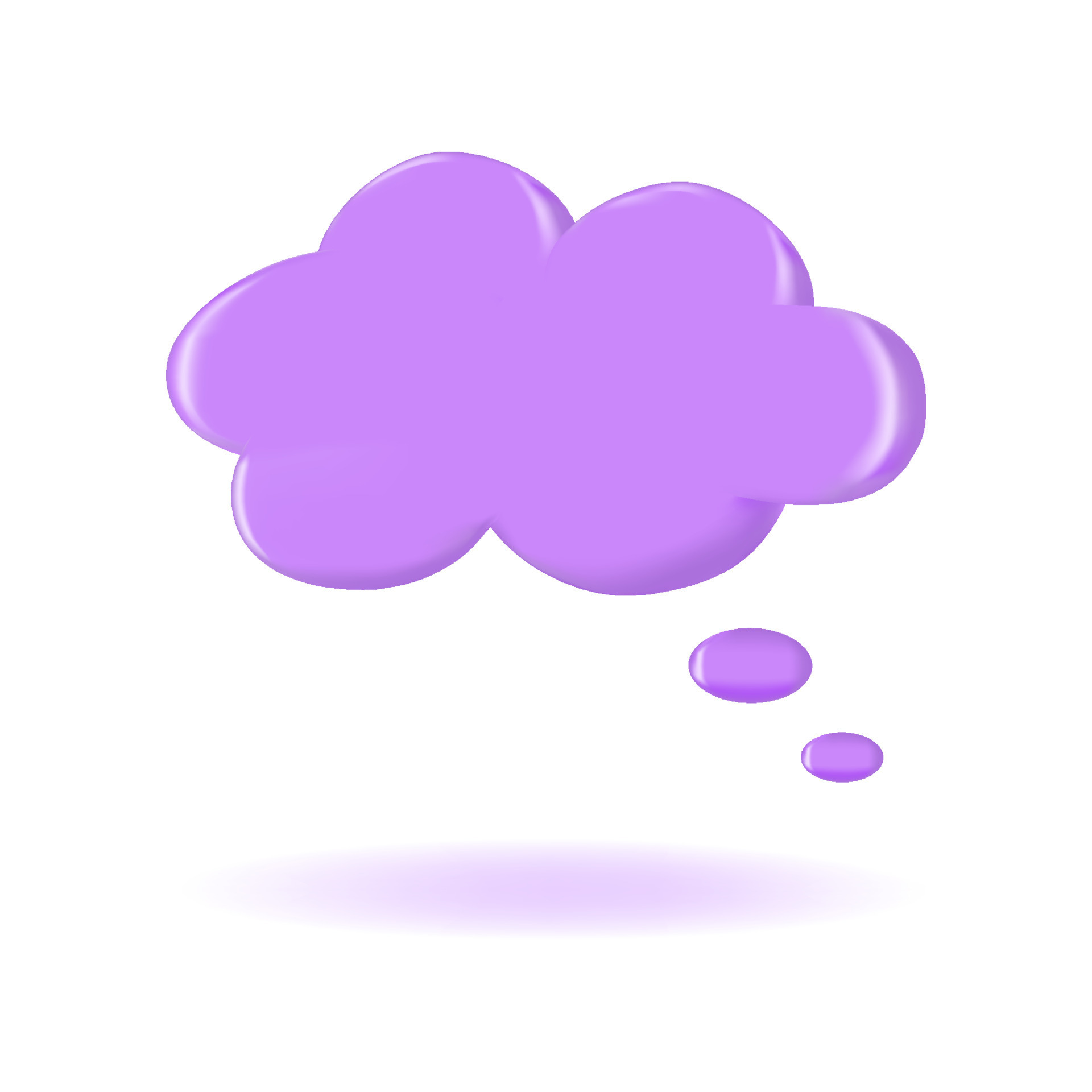 3D render violet retro speech bubble, talk cloud 24316815 Vector Art at Vecteezy